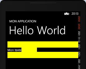 Un TextBlock sans marge