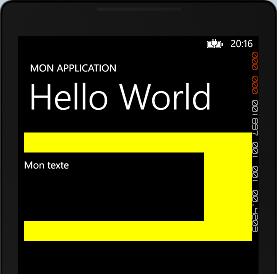 La marge peut être de taille différente en haut, en bas, à gauche ou à droite du contrôle