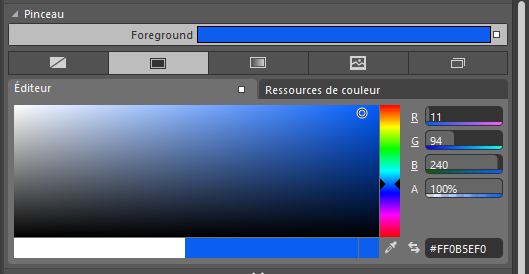 Modification de la couleur du style
