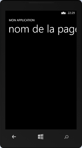 Le titre est blanc sur fond noir en mode sombre