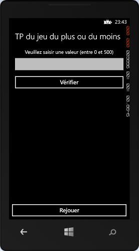 Rendu du TP du jeu du plus ou du moins dans l'émulateur