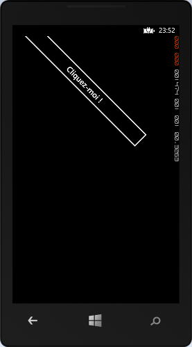 Rotation d'un contrôle de 45°