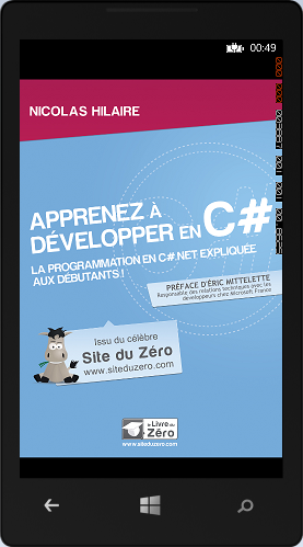 Image de la couverture du livre pour apprendre le C# dans l'émulateur