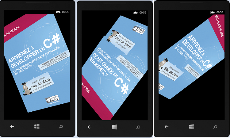 Animation d'une projection 3D