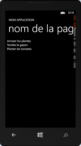 La ListBox est remplie depuis le code-behind