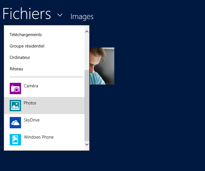 Ouverture d'un fichier image à partir d'une autre application