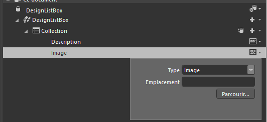 Le type de la données est désormais Image