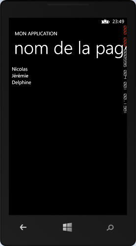 Liaison de données avec une ListBox