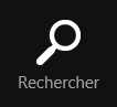 Le bouton de recherche de Windows 8