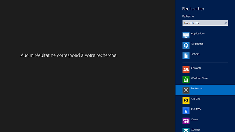 Affichage d'une recherche dans notre application