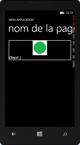 Etat du bouton modifié lorsqu'il est cliqué
