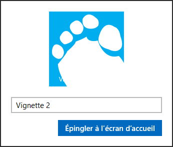 Confirmation de la création d'une vignette secondaire