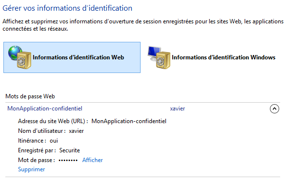Gestionnaire d'identification