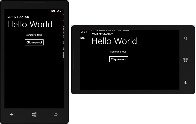 Positionnement décalé suivant l'orientation