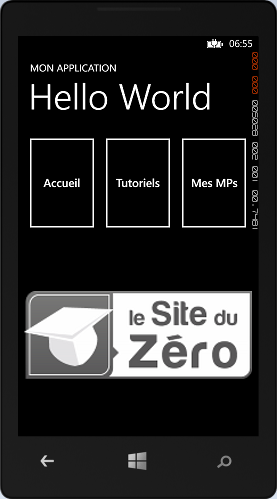 La grille en mode portrait