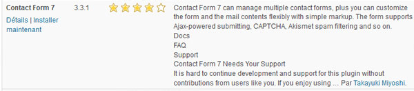Présentation d'un résultat de notre recherche