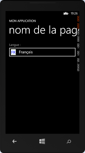 Utilisation des templates du ListPicker