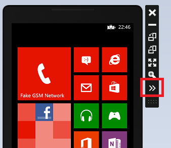 Accéder aux outils de l'émulateur