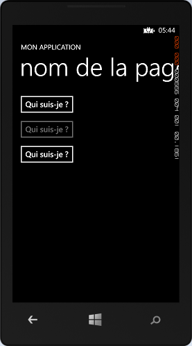 Le bouton est grisé quand la commande n'est pas utilisable