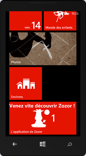 Tuile icône en grande taille