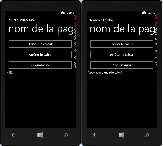 Thread en cours d'exécution puis arrêté