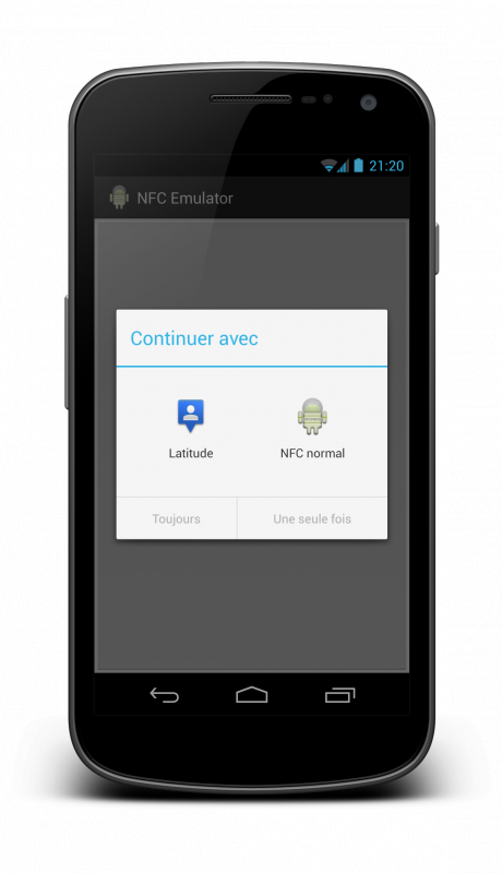 Exécution de l'émulateur de messages NDEF
