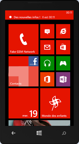 Notification grâce à l'agent d'arrière plan