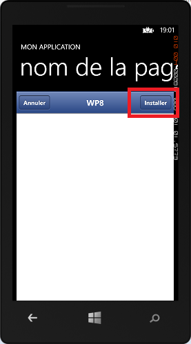 Installation de l'application