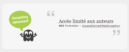 L'accès est interdit