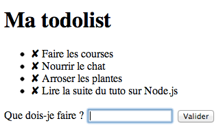 L'application que nous allons créer. Superbe non ? ;o)
