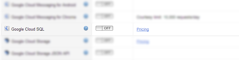 Activez Google Cloud SQL