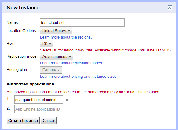 Configuration de Google Cloud SQL dans Eclipse