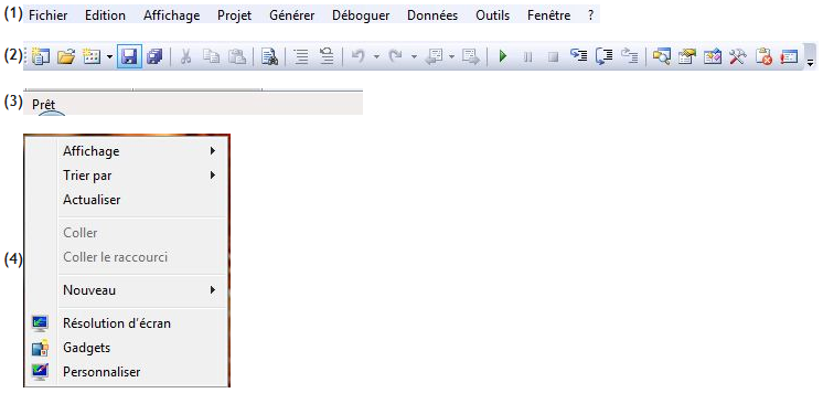 Il est possible de créer toutes sortes de menus