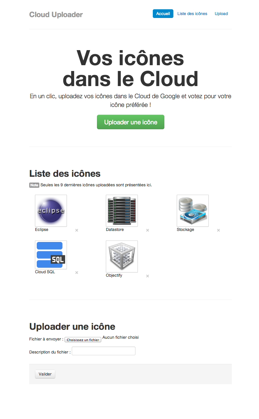 L'application que vous allez devoir réaliser
