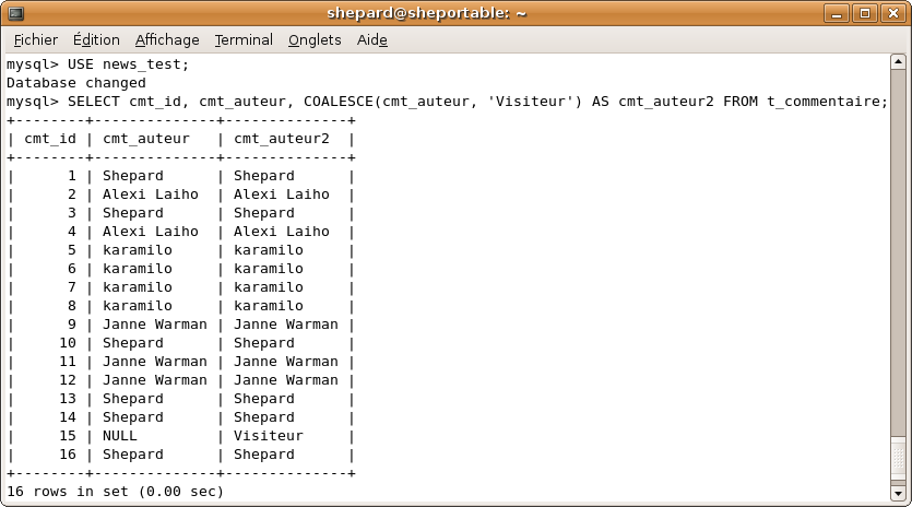 Les 2 dernières requêtes demandées en une :p