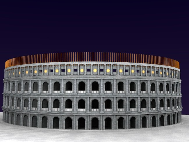 Voici le rendu du Colisée !