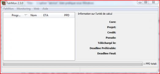 La fenêtre est vide...