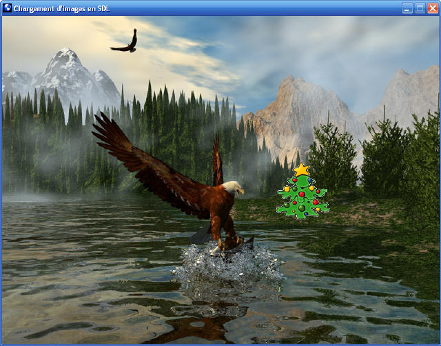 Une image PNG transparente insérée à l'aide de SDL_image
