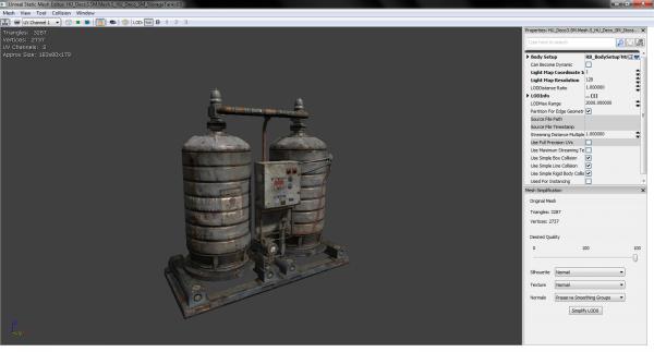 L'éditeur des StaticMeshes